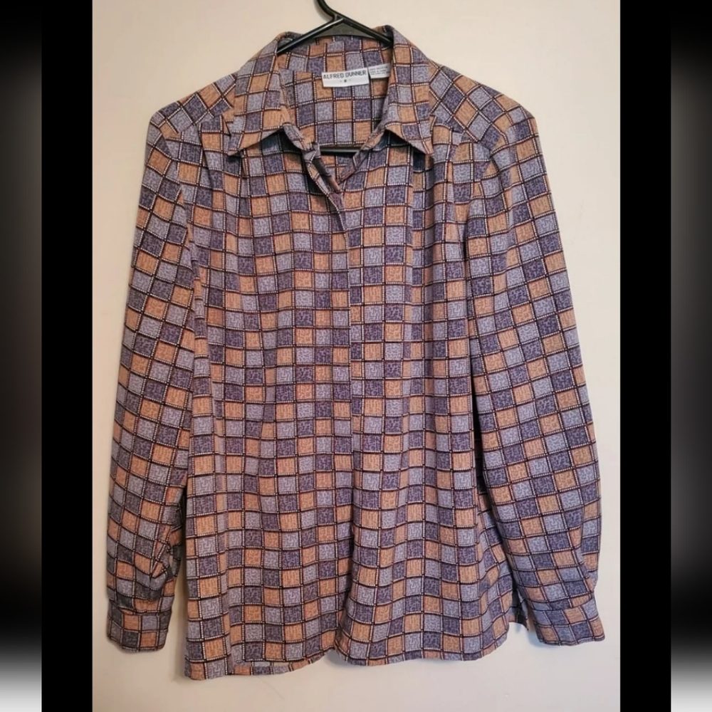 Women's ALFRED DUNNER Printed Blouse Size 8